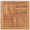 vidaXL Table Top Solid Teak Wood 23.6"x23.6"x1" - 2 of 4