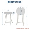 Folding Stool w/Handle - Folding Chair, Folding Bar Stool with Non-Slip Feet, 600 lbs Capacity - 3 of 4