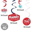 Big Dot of Happiness Happy Heartiversary - CHD Awareness Hanging Decor - Party Decoration Swirls - Set of 40 - 3 of 4