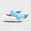 Toddler Bruce Shark Loafer Slippers - Cat & Jack™ Blue - 2 of 4