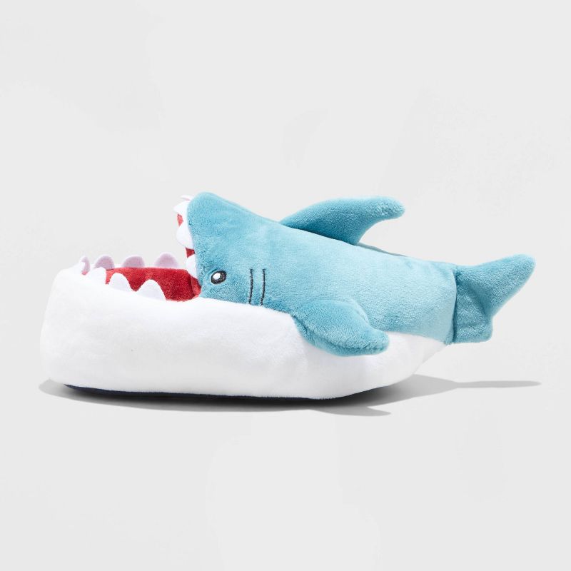 Toddler Bruce Shark Loafer Slippers - Cat & Jack™ Blue , 3 of 6