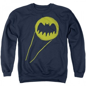 Mens Batman Sketchy Bat Signal Crew Neck - 1 of 2