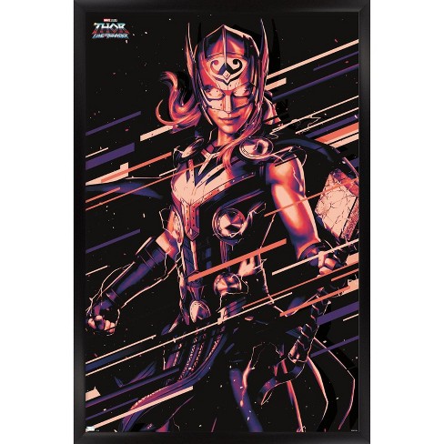 Marvel Thor: Love and Thunder - Amazing Wall Poster, 14.725 x 22.375  Framed 