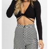 Women's WRAP DETAIL LONG SLEEVE CROP - MABLE - 4 of 4