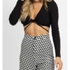 Women's WRAP DETAIL LONG SLEEVE CROP - MABLE - image 4 of 4