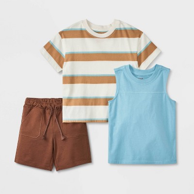 Toddler Boys' 3pk Jersey and French Terry Shorts Set - Cat & Jack™