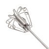 Unique Bargains 12" Semi-Automatic Loop Whisk Dishwasher Safe Stainless Steel Red Silver Tone - 3 of 4