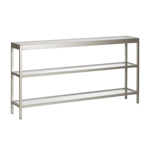 Metal Console Table in Gray - Henn&Hart - 1 of 4