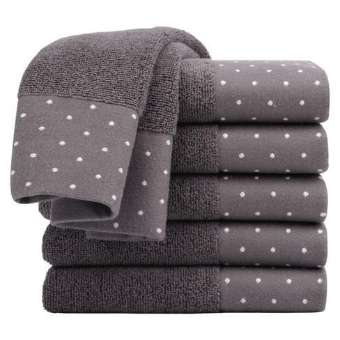 PiccoCasa Hand Towels for Bathroom 13 x 29 Inches 100% Cotton (6 Pack),  Soft & Highly Absorbent Oversized Cotton Guest Towels for Hotel Spa, Face