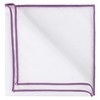 INSPIRE CHIC Men's Cotton Contrast Solid Color Tuxedo Pocket Squares Handkerchiefs - 4 of 4