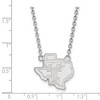 Black Bow Jewelry 14k White Gold Texas Tech Red Raiders NCAA Necklace 18 Inch - 2 of 4