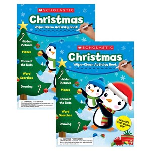 Scholastic Teaching Solutions Christmas Wipe-Clean Activity Book, Pack of 2 - 1 of 3