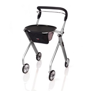 Stander Let's Go Indoor Rollator, 4-Wheel Walker with Tray & Basket by Trust Care - 1 of 4