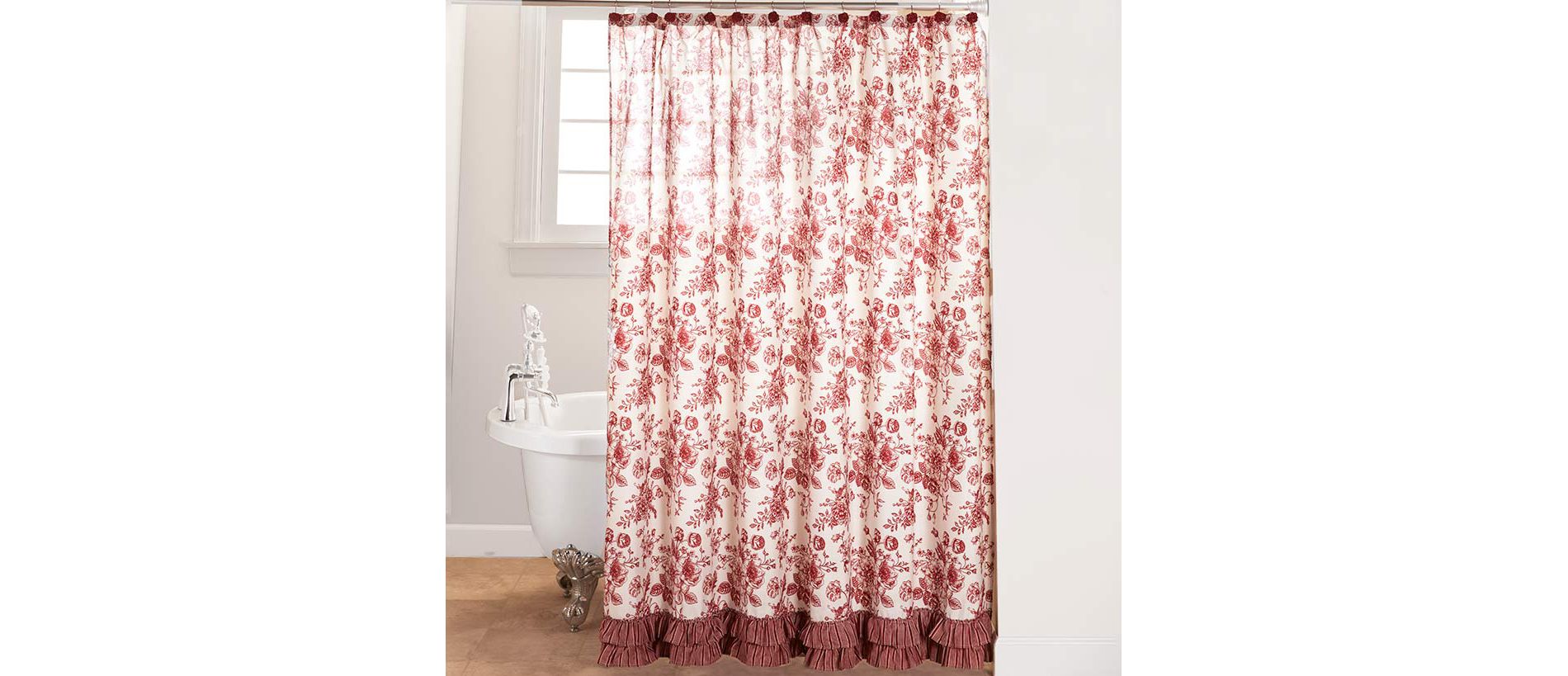 Toile Garden Memory Foam Bath Rug