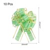 Unique Bargains Christmas Wedding Car Basket Gift Wrapping Large Organza Pull Bow 10 Pcs - 2 of 4