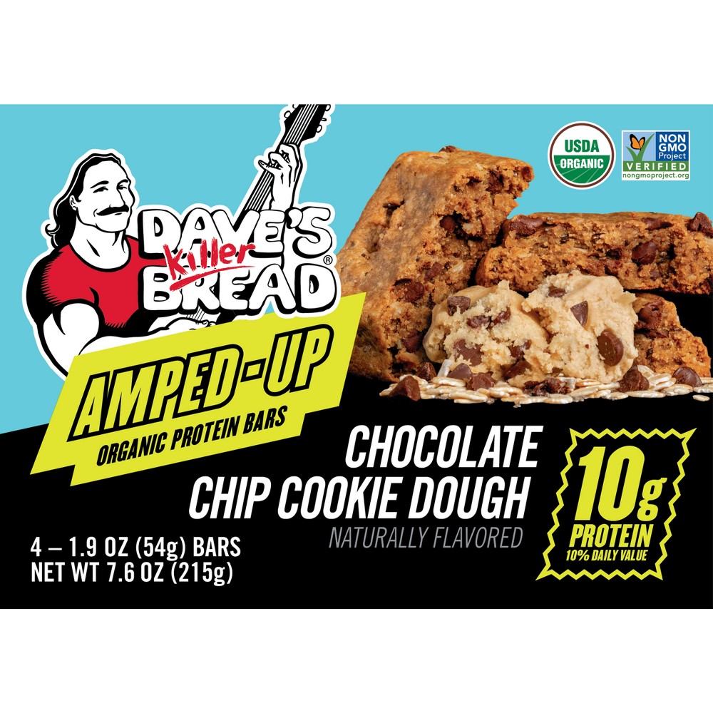 Dave's Killer Bread Amped-Up Protein Chocolate Chip Cookie Dough - 7.6oz