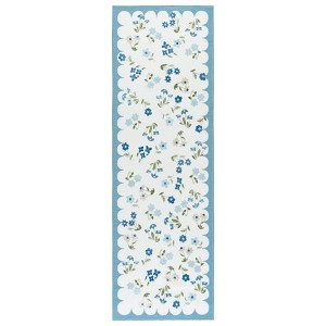 Martha Stewart Floral - MSRW198 - Indoor Power Loomed Machine Washable Skid-Resistant Rugs - 1 of 4
