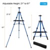 Unique Bargains Adjustable Metal Painting Easel Stand with Portable Bag Paintbrush Tray - 2 of 4