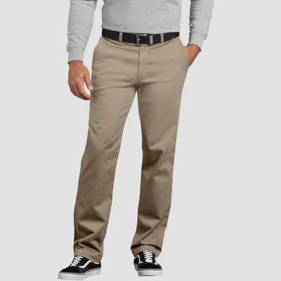 washed khaki pants slim tapered fit