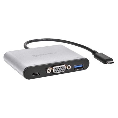 SilverStone Technology  USB 3.1 Type-C to USB Type-A Type-C x 1(charging port) and VGA connector adapter