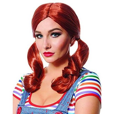 Costume Culture by Franco LLC Evil Doll Adult Costume Wig | Red