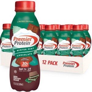 Premier Protein Shake, Limited Edition Winter Mint Chocolate - 11.5 Fl Oz (Pack of 12) - 1 of 4