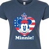 Women's - Disney - Minnie Flag Heart Fitted Graphic T-Shirt - 2 of 3