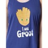 Marvel Womens' I Am Groot Guardians Of The Galaxy Pajama Set Short Tank Top Multicolored - 4 of 4