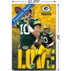 Trends International NFL Green Bay Packers - Jordan Love 24 Unframed Wall Poster Prints - 3 of 4