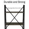 Hastings Home Ladder-Style 4-Tiered Bookcase, Gray - 2 of 4