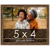 PosterPalooza | Photo Size Textured Gold Picture Frame - UV Acrylic, Foam Board Backing, Hanging Hardware - 2 of 4