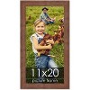 PosterPalooza | 11x20 Wide Barnwood Picture Frame, UV Acrylic, 6 Finishes - Grey, Brown, White, and Black - 2 of 4
