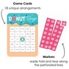 Big Dot of Happiness Donut Worry, Let's Party - Bingo Cards and Markers - Doughnut Party Bingo Game - Set of 18 - 2 of 4