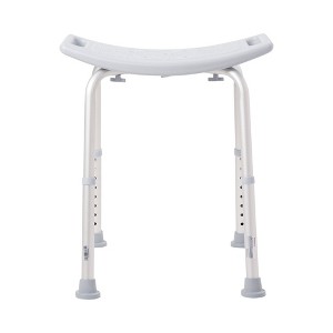 McKesson Bath Bench Aluminum Shower Seat, 300 lbs Capacity, 1 Count - 1 of 4