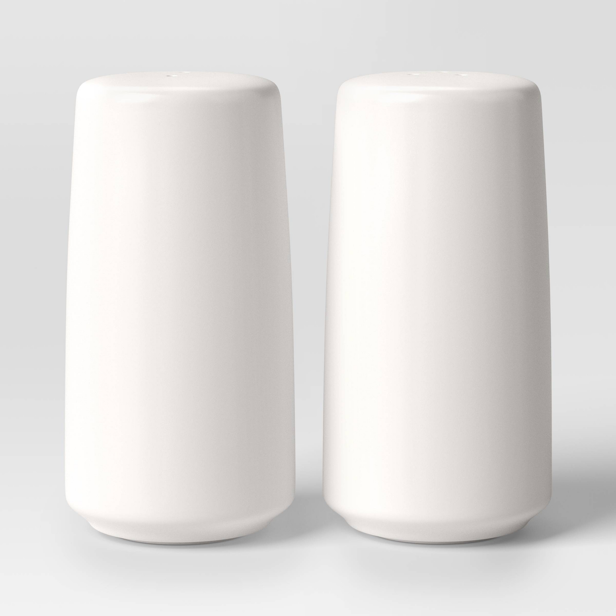 2pc Stoneware Salt and Pepper Shaker White - Threshold™