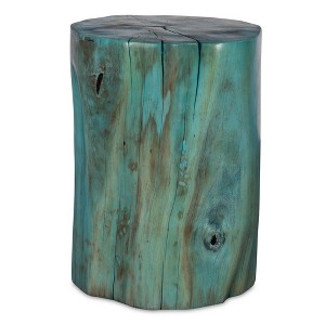 Uttermost Habitat Blue Accent Stool - 1 of 4
