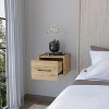 NicBex 13.2 inch Floating Nightstand with Drawer,Wall-Mounted Side Table with Sleek Handle,Bedside Table for Bedroom,Living Room - 2 of 4