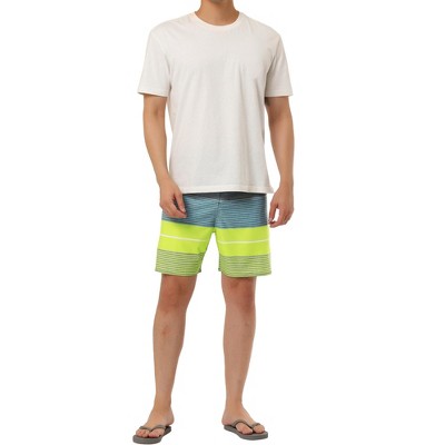TATT 21 Men's Summer Casual Drawstring Waist Color Block Board Shorts Multicolored 32 — фото 2