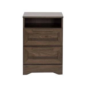 Christopher Knight Home Danbury Rustic 2 Drawer Nightstand Walnut - 1 of 4