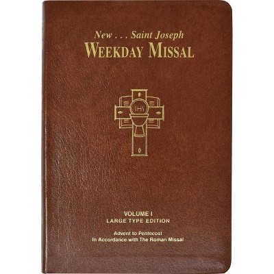 St. Joseph Weekday Missal, Volume I (Large Type Edition) - by  Catholic Book Publishing & Icel (Hardcover)