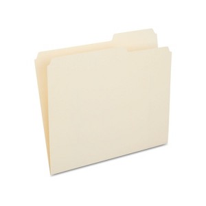 HITOUCH BUSINESS SERVICES File Folders 2/5 Cut Tab Letter Size Manila 100/Box TR508812/508812 - 1 of 4