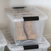 IRIS 17qt Stack & Pull Storage Bin Clear - image 2 of 4
