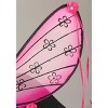 HalloweenCostumes.com One Size Women Women's Pink Floral Fairy Wings Halloween Costume Accessory, Black/Pink - 3 of 3