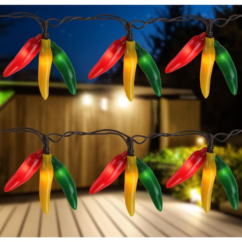 Northlight 36ct Chili Pepper Clustered String Lights - Brown Wire, 2 of 7