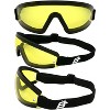 3 Pairs of Birdz Eyewear Wing Safety Goggles with Clear, Yellow, Smoke Lenses - 3 of 4