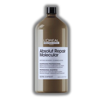 L'Oreal Professionnel Absolut Repair Molecular Shampoo (50.7 oz XXL) Loreal Hair structure molecular repair system. Restores strength