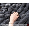 AMERLIFE 67" Oversized Chaise Lounge, Faux Fur Sofa with Storage Ottoman & 2 Pillows - 4 of 4