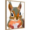 Amanti Art Squirrel by Ohkimiko  Framed Canvas Wall Art - 2 of 4