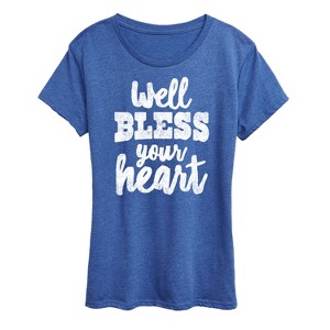 Women's - Instant Message - Well Bless Your Heart Short Sleeve Graphic T-Shirt - 1 of 4