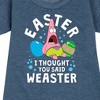 - SpongeBob SquarePants - Easter Weaster Graphic Short Sleeve Fleece Dress - 2 of 4